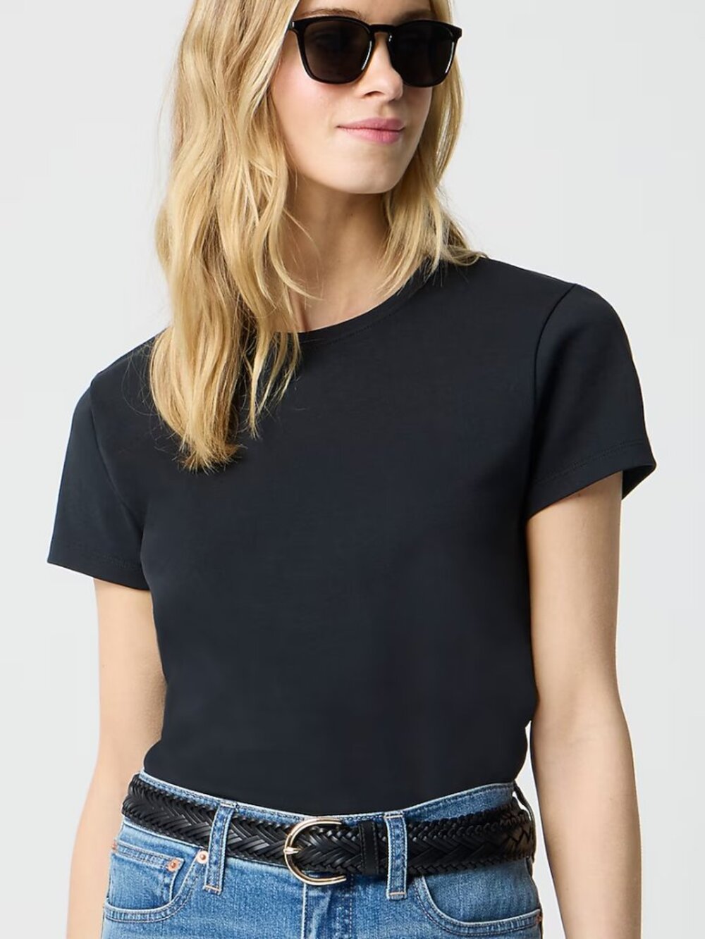 J. Crew Essential Cotton Crewneck Short Sleeve Tee Black Plus Size 3x Nwt